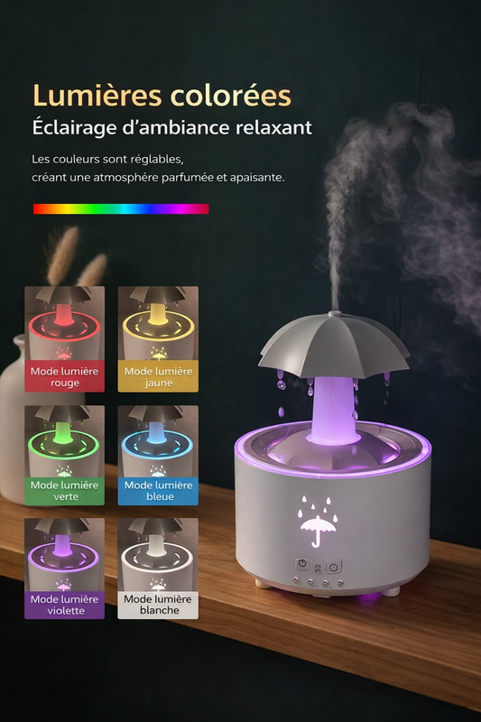 Humidificateur d’air – Parapluie & effet pluie
