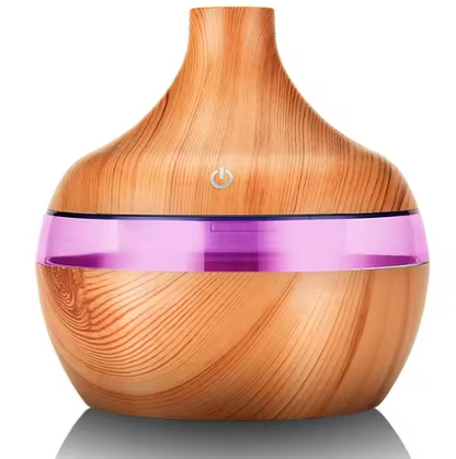 Humidificateur d’air – Effet Bois Naturel,lumineux